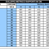 Sviluppo metrico 20 x 1 3-8